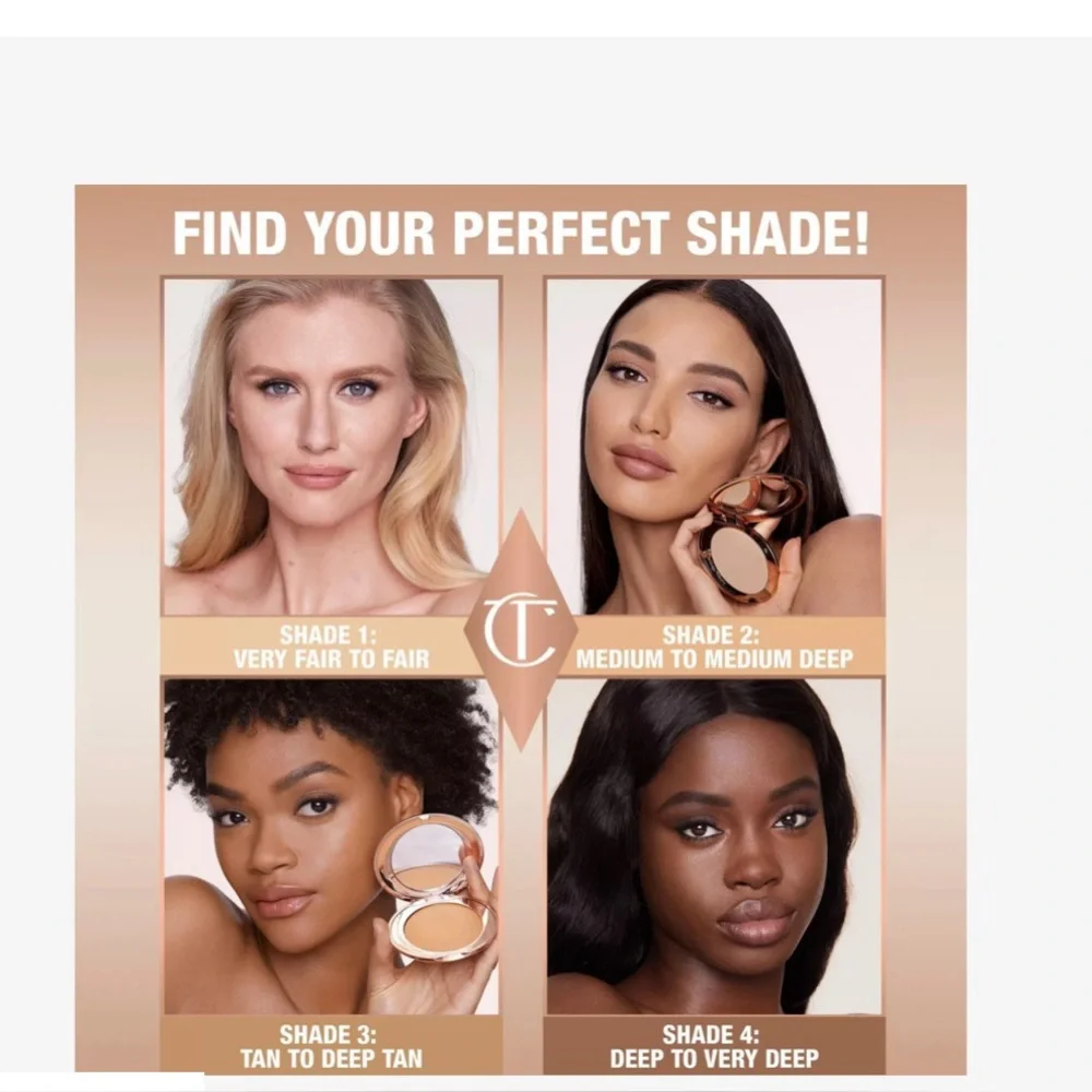 Charlotte Tilbury Airbrush Flawless Finish Setting Powder-Tan, Color03 Mini Size